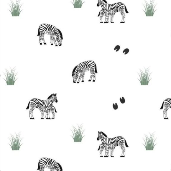 Bubble Baby Zebra Print Bamboo Zip Convertible Footie Romper NWT 18-24M - Picture 3 of 6